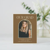 Papier Budget Moderne Deux Photo Brown Arc Graduation (Debout devant)