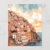 Papier Budget Moderne Élégant Italie Destination Mariage (Dos)