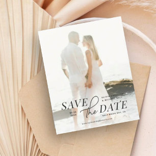 Papier Budget moderne Enregistrer la date Texte sur photo