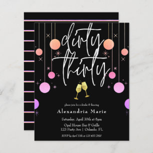 Papier Budget Moderne Étincelle "Trente Sale" 30e anniver