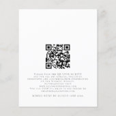 Papier Budget Moderne Eucalyptus QR Code Mariage Invitati (Dos)
