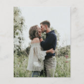 Papier Budget moderne faire-part de mariage photo tournes (Dos)