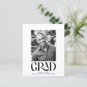 Papier Budget Moderne Faire-part du Parti Graduation (Debout devant)