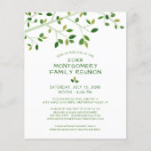 Papier Budget Moderne Famille Réunion Arbre Invitation (Devant)