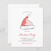 Papier Budget Moderne Festive Santas Casquette fête de No (Devant / Derrière)