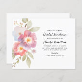 Papier Budget Moderne Floral Fête des mariées Rustique (Devant / Derrière)