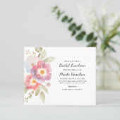 Papier Budget Moderne Floral Fête des mariées Rustique (Debout devant)