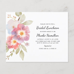 Papier Budget Moderne Floral Fête des mariées Rustique