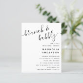 Papier Budget Moderne Invitation De Douche Nuptiale (Debout devant)