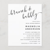 Papier Budget Moderne Invitation De Douche Nuptiale (Devant)