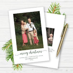 Papier BUDGET Moderne Joyeux Noël Photo de Vacances