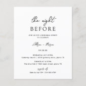 Papier Budget Moderne La Nuit Avant Le Dîner De Répétitio (Devant)