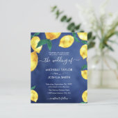 Papier Budget moderne Lemon Capri Italie mariage (Debout devant)