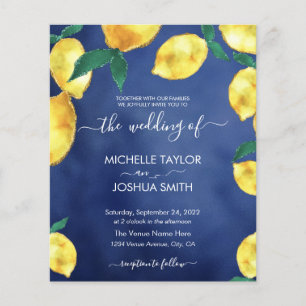 Papier Budget moderne Lemon Capri Italie mariage