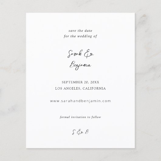 Papier Budget Moderne M Photo Chic vertical Enregistrer l (Dos)