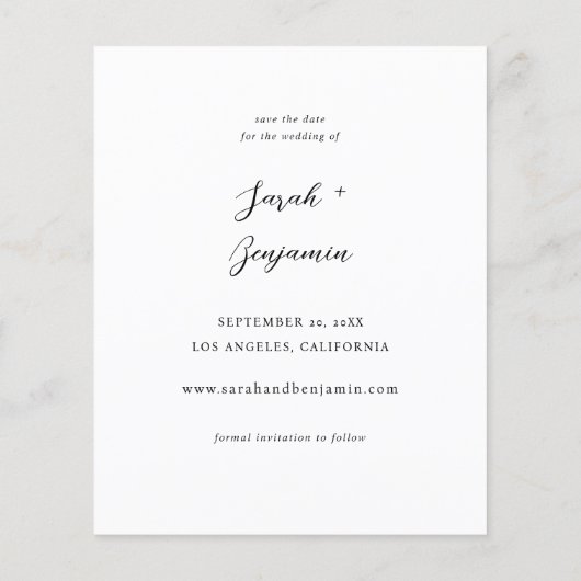 Papier Budget Moderne M Photo Chic vertical Enregistrer l (Dos)
