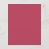 Papier Budget Moderne Mariage de script Magenta (Dos)