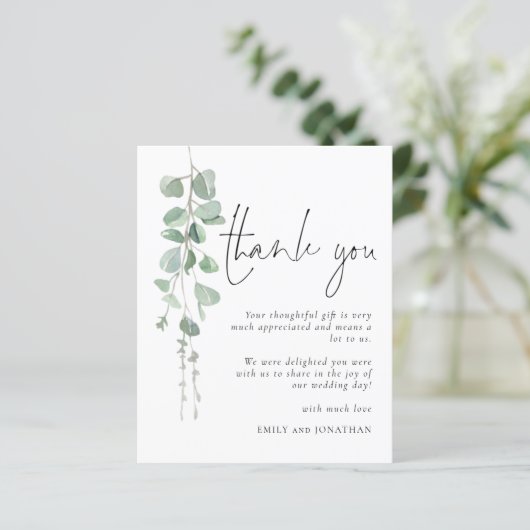 Papier Budget moderne Merci Eucalyptus (Debout devant)