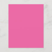 Papier Budget moderne mignon Baby shower rose chaud Invit (Dos)