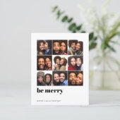 Papier Budget Moderne Minimal 9 Carré Photo de vacances (Debout devant)