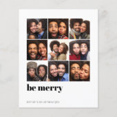 Papier Budget Moderne Minimal 9 Carré Photo de vacances (Devant)