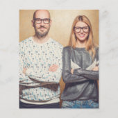 Papier Budget Moderne Minimal Collage photo de vacances (Dos)