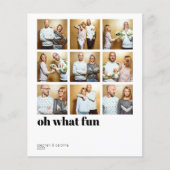 Papier Budget Moderne Minimal Collage photo de vacances (Devant)