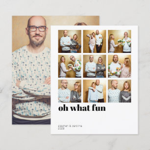 Papier Budget Moderne Minimal Collage photo de vacances