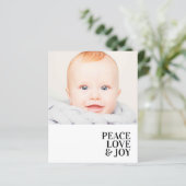 Papier Budget Moderne Minimal Paix Amour Joie Vacances Ph (Debout devant)