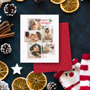 Papier Budget Moderne Minimaliste 5 Photo Collage Noël