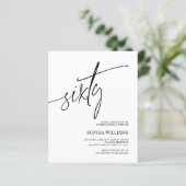 Papier Budget Moderne Minimaliste 60e anniversaire Invita (Debout devant)