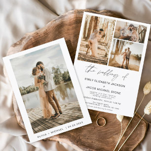 Papier Budget Moderne Minimaliste Élégant Mariage photo