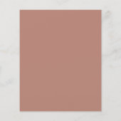 Papier Budget Moderne Monogramme Boho rose or Pampas Gris (Dos)