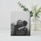 Papier Budget moderne Monogramme Portrait Faire-part de m (Debout devant)