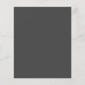 Papier Budget Moderne Noir Blanc Simple Mariage Invitatio (Dos)
