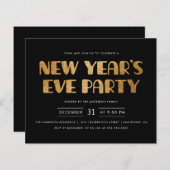 Papier Budget Moderne Parties scintillant Or fête de la S (Devant / Derrière)