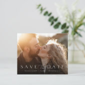 Papier Budget Moderne Photo Design Enregistrer la date (Debout devant)