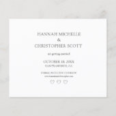 Papier Budget Moderne Photo Élégant Script Enregistrer la (Dos)