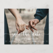 Papier Budget Moderne Photo Élégant Script Enregistrer la (Devant)