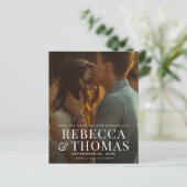 Papier Budget Moderne Photo Overlay Mariage Enregistrer l (Debout devant)