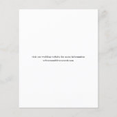 Papier Budget Moderne Photo Overlay Mariage Enregistrer l (Dos)