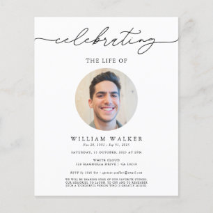 Papier Budget Moderne photo ronde Célébration de la vie