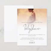 Papier Budget Moderne Photo superposition Baby shower Mer (Devant / Derrière)