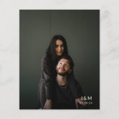 Papier BUDGET Moderne Photographie Noire Monogramme Code (Dos)