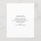 Papier BUDGET Moderne pinceau Script 4 Photo Bonne Année (Dos)