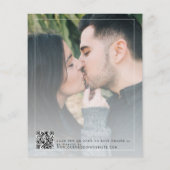 Papier Budget moderne QR CODE 2 photo faire-part de maria (Dos)