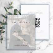 Papier Budget moderne QR CODE photo mariage enregistrer l