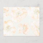 Papier Budget Moderne Red Poppy Floral invitations de mar (Dos)