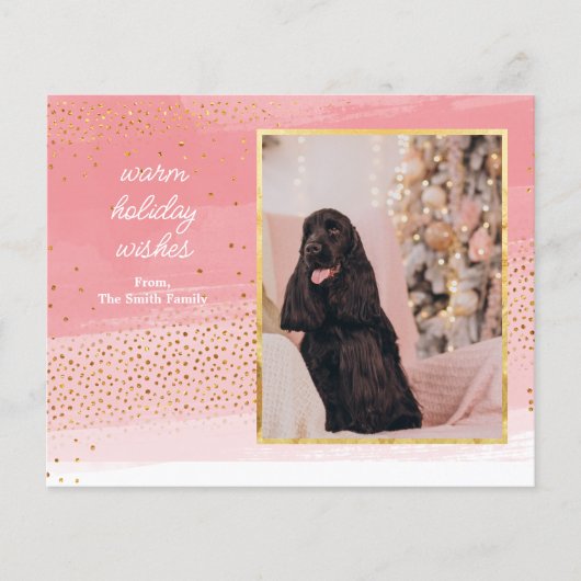 Papier Budget moderne rose et or photo (Devant)