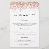 Papier Budget Moderne Rose Gold Parties scintillant Maria (Devant)